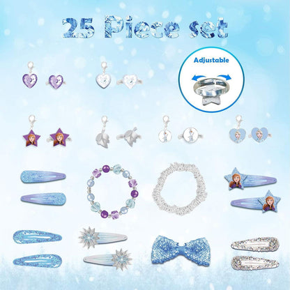 Adventskalender 2024 für Mädchen Frozen-Stil DIY Accessoires