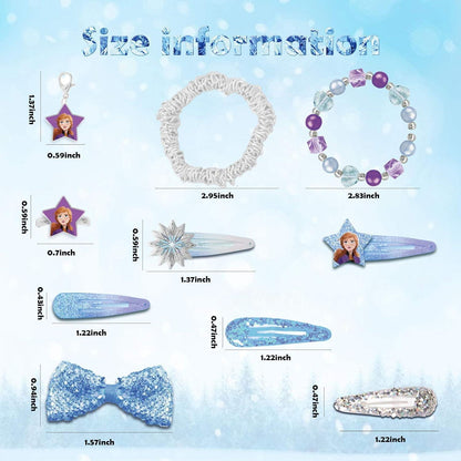 Adventskalender 2024 für Mädchen Frozen-Stil DIY Accessoires