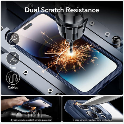 ESR iPhone 14 Pro Max Hülle MagSafe Stoßfest Militärnorm Dunkelblau