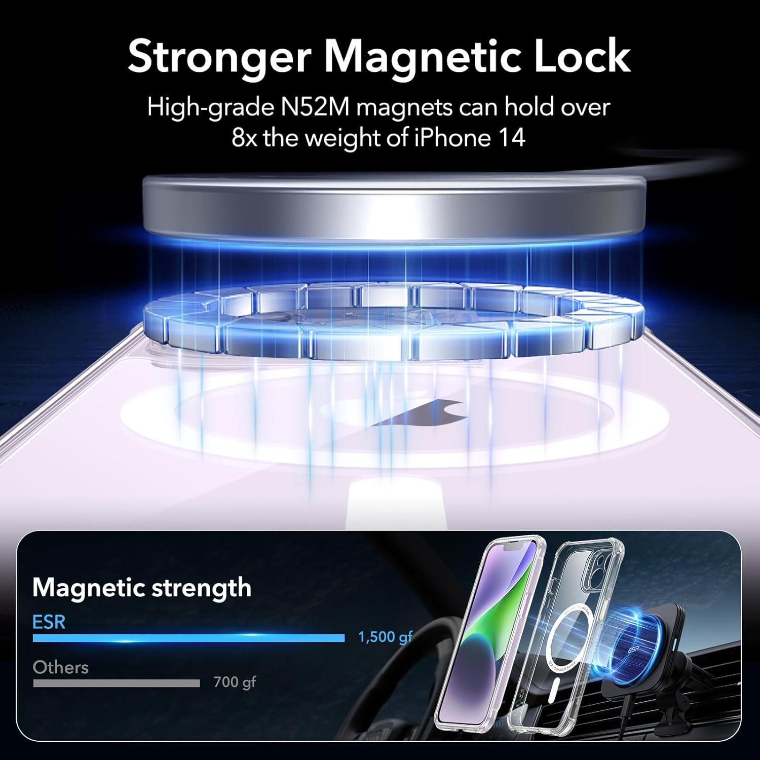 ESR iPhone 14 Hülle MagSafe Stoßfest Militärnorm Klar