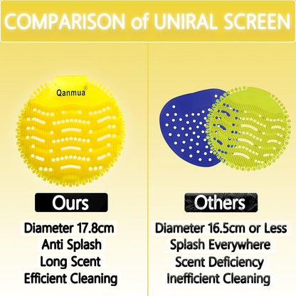 Urinalsieb mit Duft 10 Stück Gelb Zitrone Pissoir Lufterfrischer