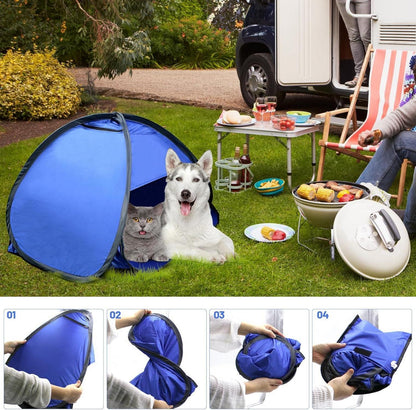 Leichtes Mini Strandzelt Pop Up mit UV-Schutz & Aufbewahrung, Blau