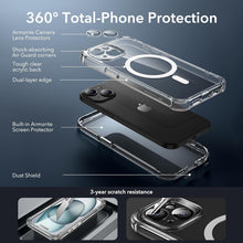 ESR iPhone 15 Hülle MagSafe 360° Schutzhülle Klar Stoßfest