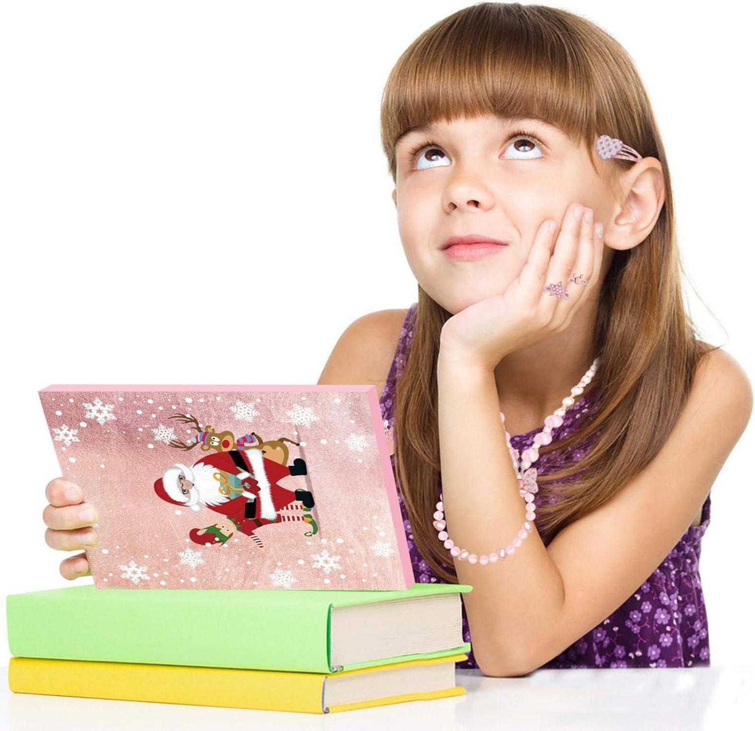 Adventskalender 2024 Mädchen Kinder DIY Cartoon Animation Accessoires Ring