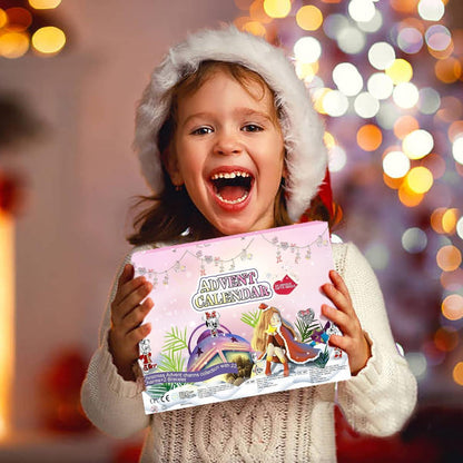 Weihnachts Adventskalender Armband 2024 Mädchen DIY Cartoon