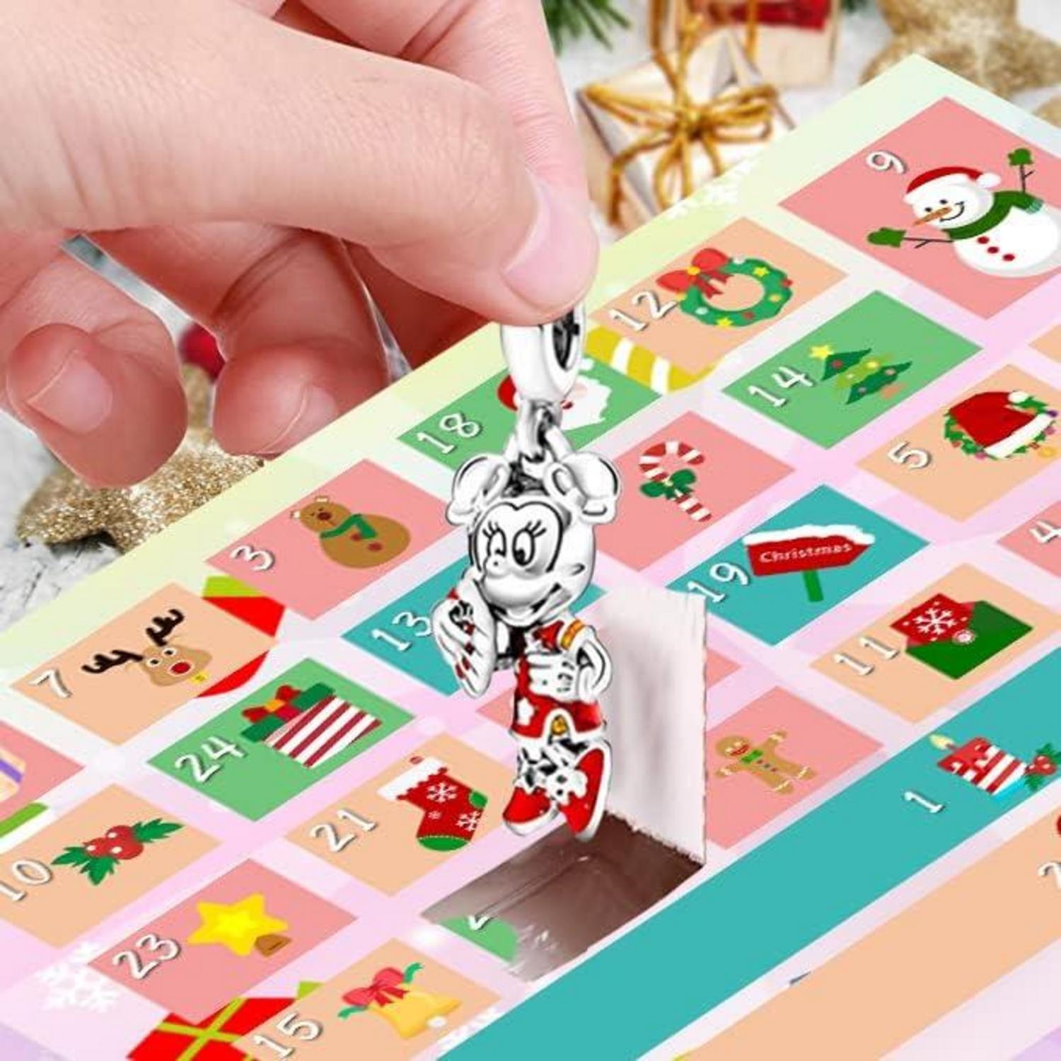 Weihnachts Adventskalender Armband Mädchen Kinder DIY Cartoon 2024