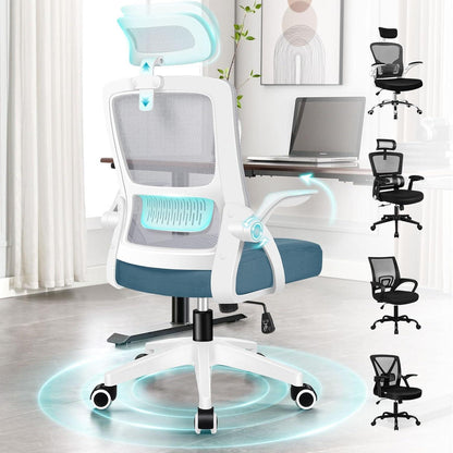 Ergonomischer Büro-Schreibtischstuhl mit Lordosenstütze und