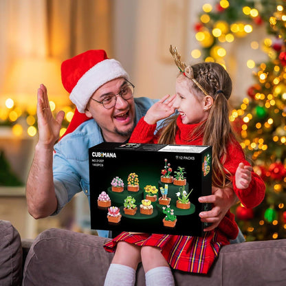 12 Sukkulenten Blumen Mini Bausatz 3.6MM Set 1403 Stück