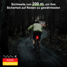 Toptrek LED Fahrrad Rücklicht StVZO zugelassen | USB-C