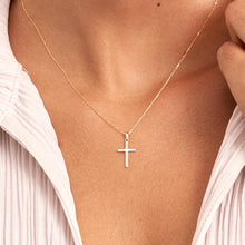 TINGN Kreuz Kette Gold Damen - 14K Vergoldet Layered Choker