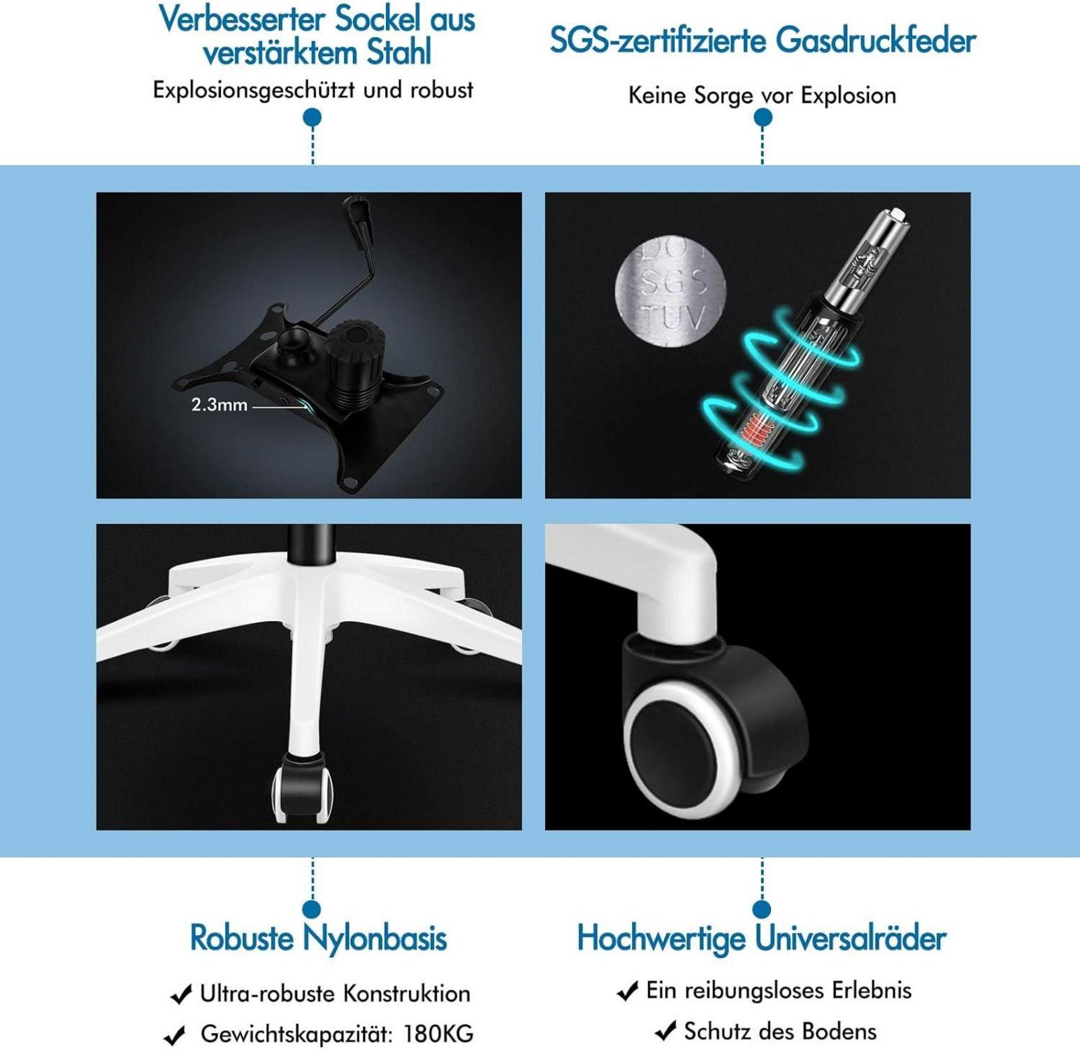 Ergonomischer Büro-Schreibtischstuhl mit