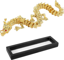 Chinesische Goldene Feng Shui Drachenstatue mit Beweglichen Gelenken