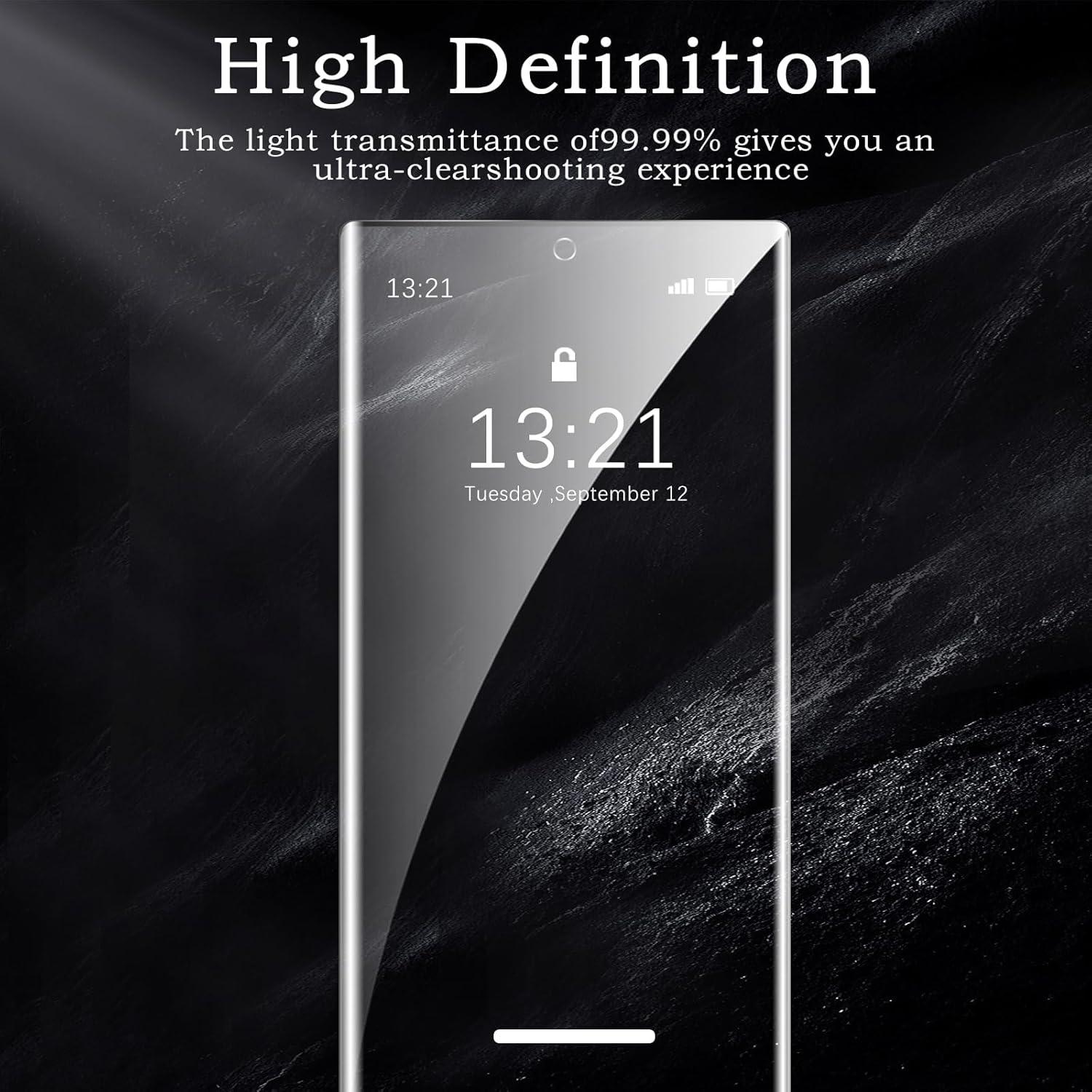 Samsung Galaxy S22 Ultra 3D Schutzfolie 2 Stück mit Kameraschutz