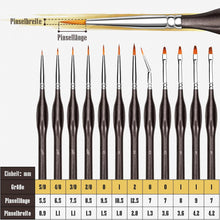 ZOOI Pinsel Set Premium Detail Aquarell Modellbau Watercolor