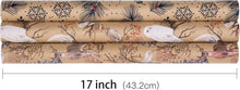Weihnachts-Geschenkpapierrolle Kraftpapier Eule Rentier