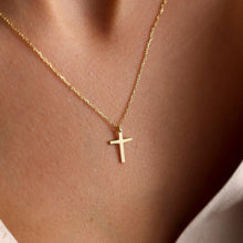 TINGN Damen Kreuz Kette Gold 14K Vergoldet Layered Halskette