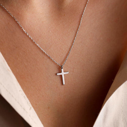 TINGN Kreuz Kette Gold Layered 14K Vergoldet - Damen
