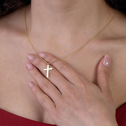 Kreuz Kette Gold Damen 14K Vergoldet Layered Choker Halskette Modeschmuck