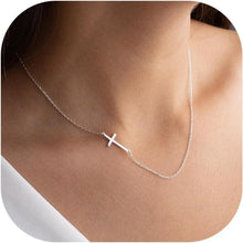 Gold kreuz Kette Layered 14K Vergoldet Choker Halskette Gold