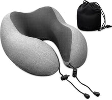 Memory Foam Reise Nackenkissen ergonomisches Design Grau