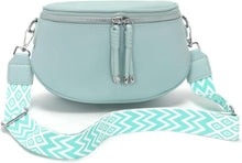 Vegane Bauchtasche Crossbody Bag Damen Hellgrün Leder