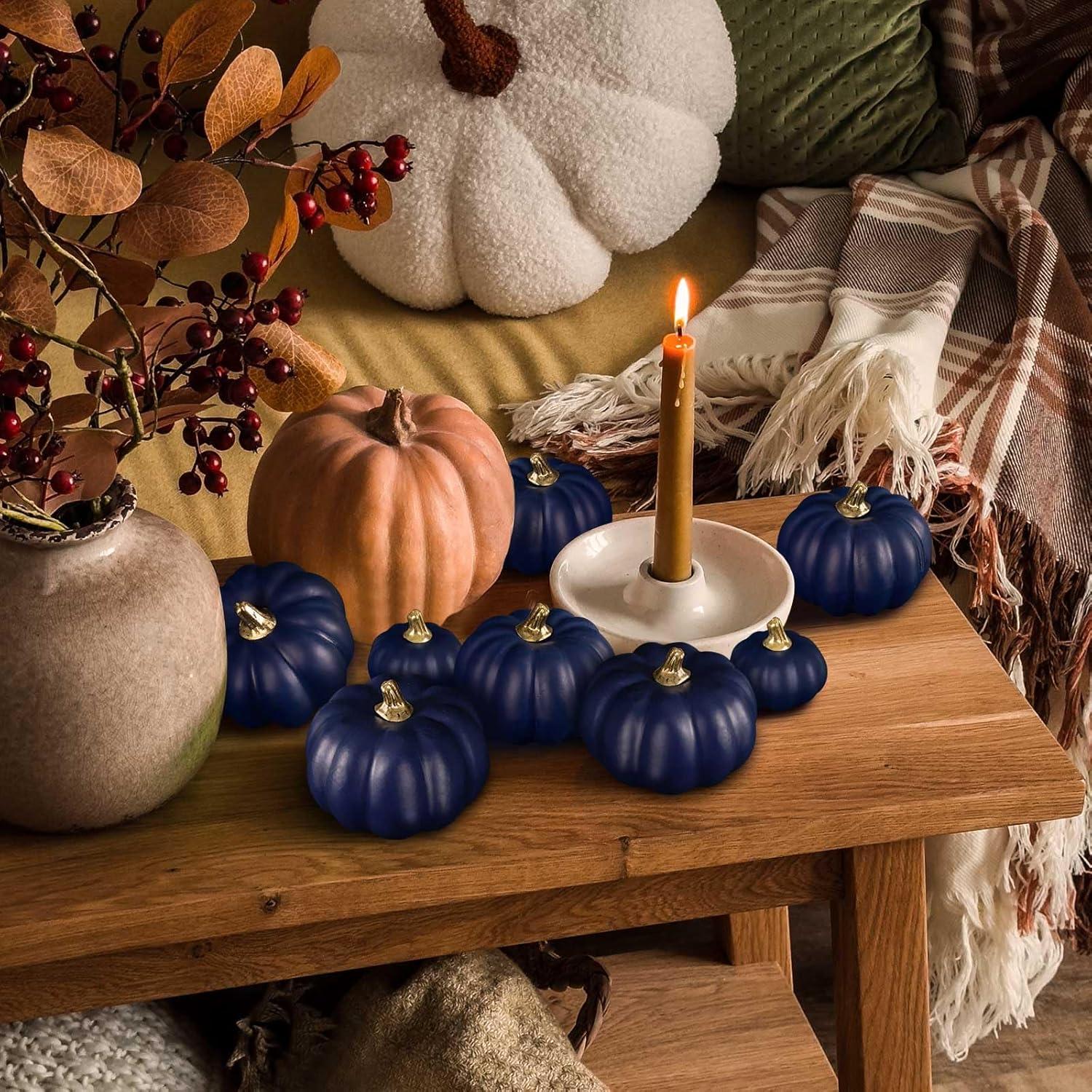 Künstliche Herbst Kürbisse Schaumstoff Dekoration Halloween