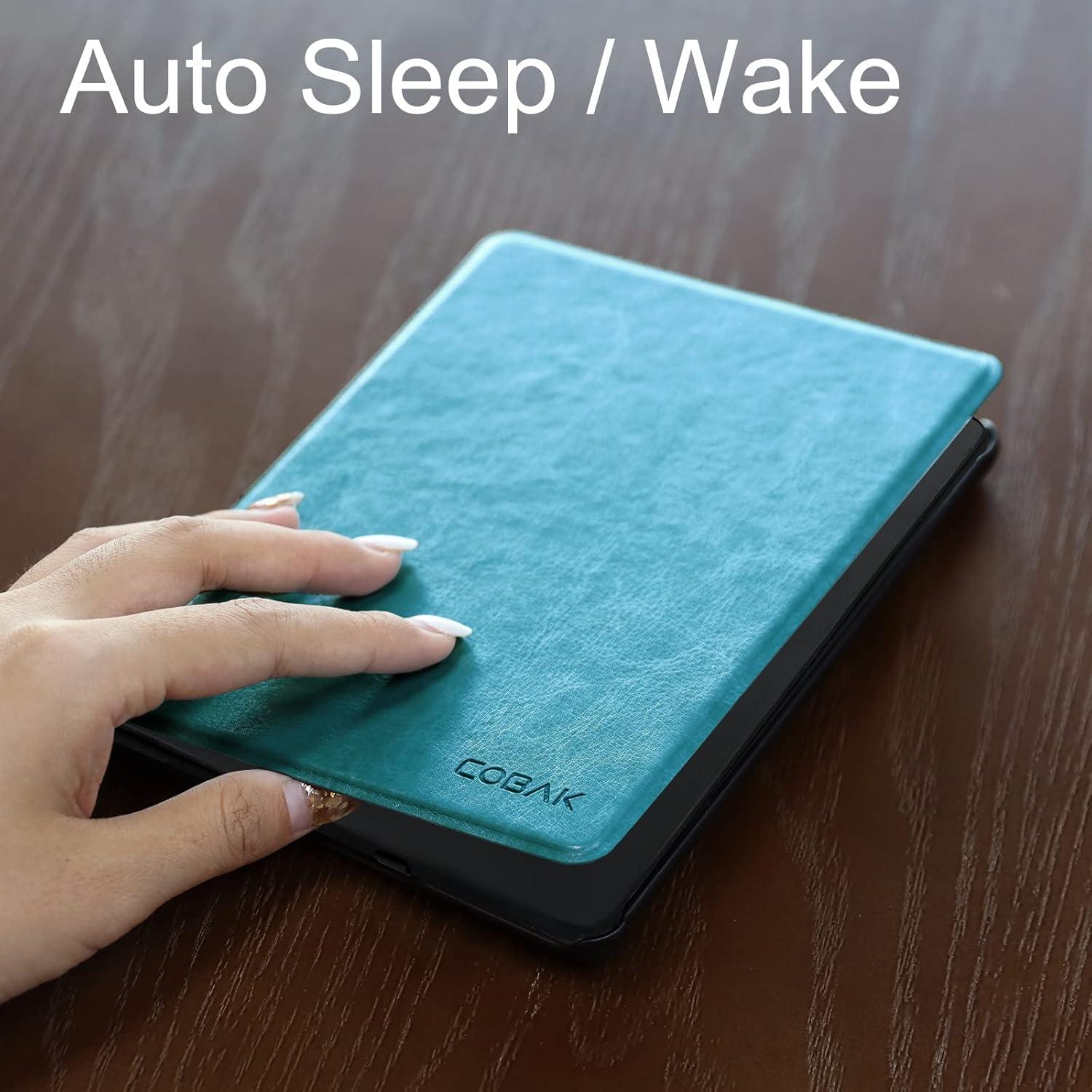 CoBak Kindle Paperwhite Signature Edition Hülle - Auto-Sleep/Wake - Himmelblau