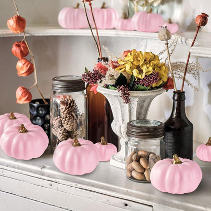 Künstliche Mini Kürbis Dekorationen 12 Stück Herbst Halloween