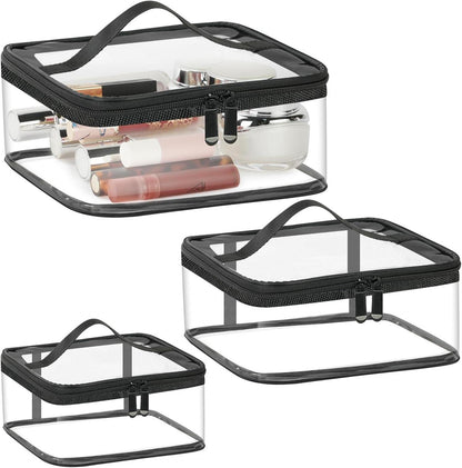 Transparente Kulturtasche Set 3 Make-up-Taschen wasserdicht