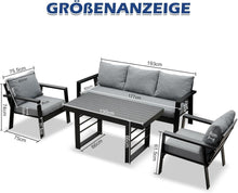 Gartenmöbel Set Aluminium