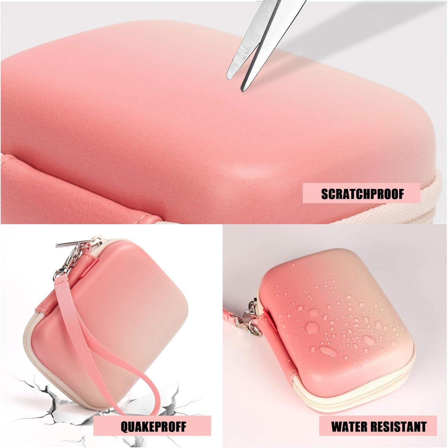 Cwatcun Digitalkameratasche Kabeltasche Elektronik Organizer Rosa