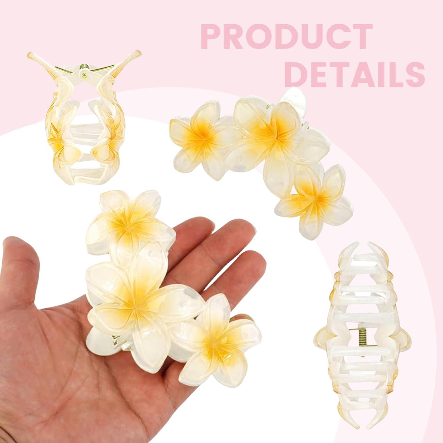 Blumen-Haarklammern Hawaiian Haar Clip Große Haarspange Stark halten