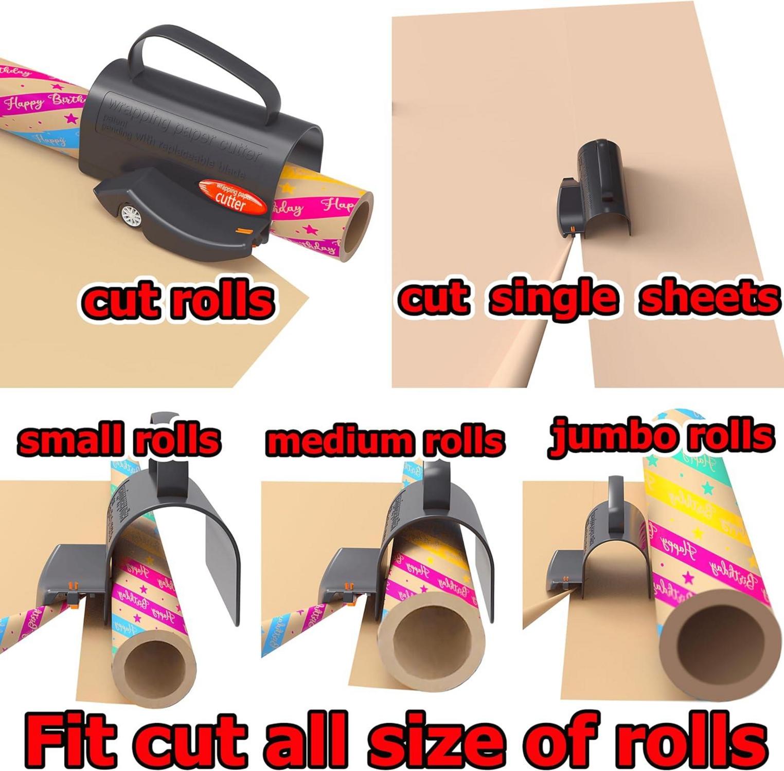 Geschenkpapier Schneider - Wrap Cutter mit 3 Klingen, sicher und
