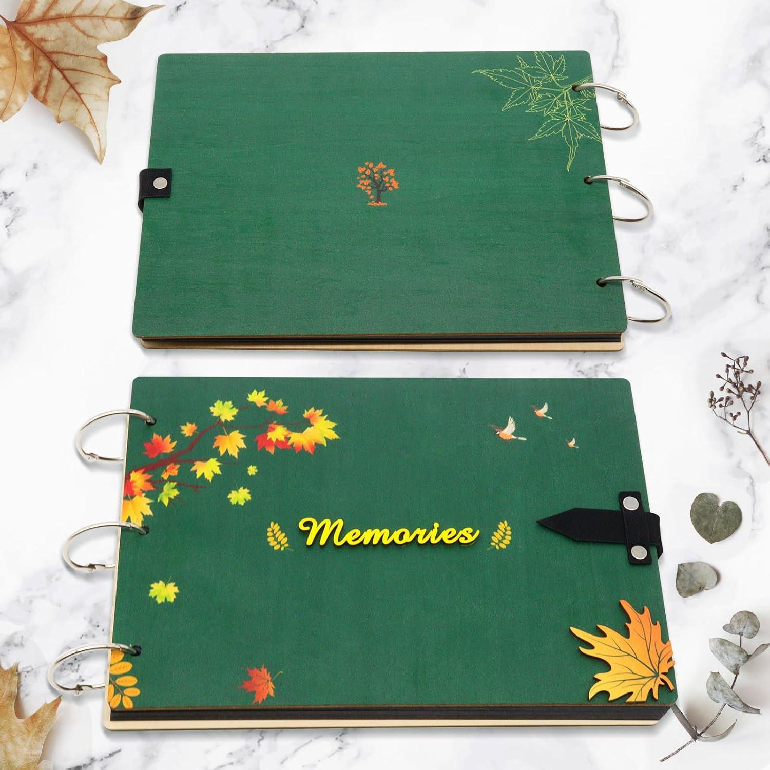 Fotoalbum Scrapbook Schwarze Seiten Reise DIY Geschenk
