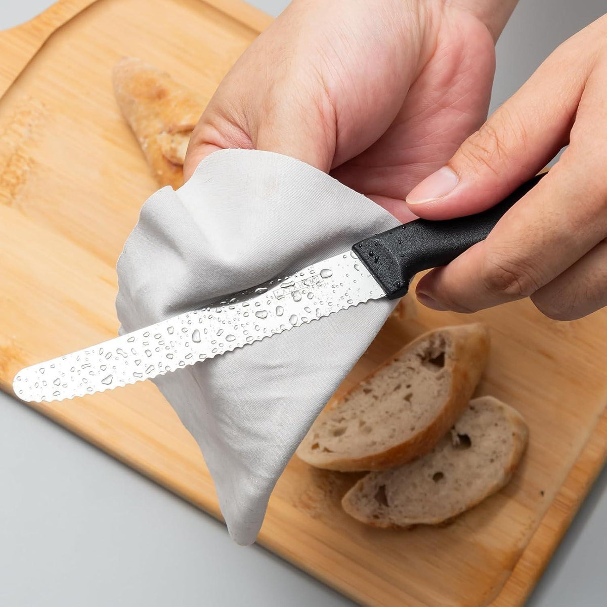 6er Edelstahl Frühstücksmesser Set – Scharfe Wellenschliff Messer
