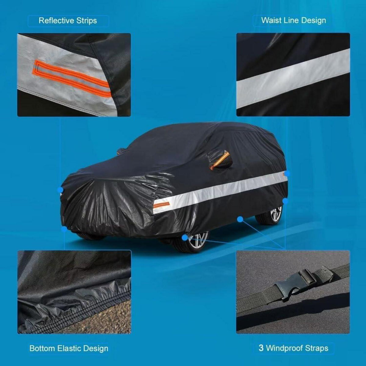 Autoabdeckung BMW X6 | 10-lagig, wasserdicht & UV-Schutz