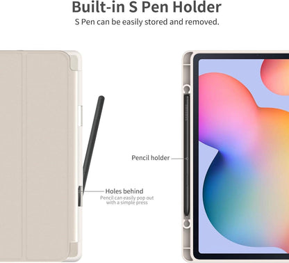 EasyAcc Samsung Galaxy Tab S6 Lite Hülle 10.4 Zoll mit Schutzfolie und S Pen Halter