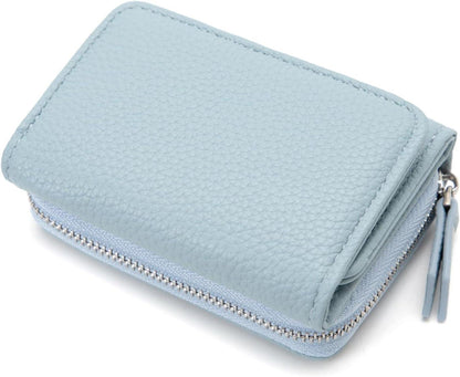 Damen Geldbörse Trifold Leder Portemonnaie mit