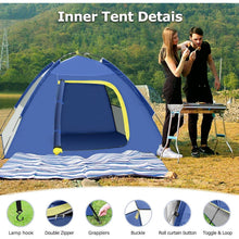GLADTOP Camping Zelt für 2-3 Personen, Wasserdicht