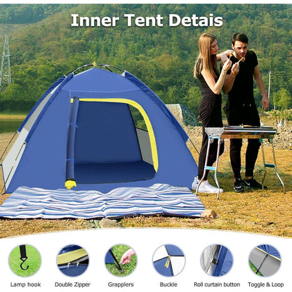 GLADTOP Camping Zelt für 2-3 Personen, Wasserdicht