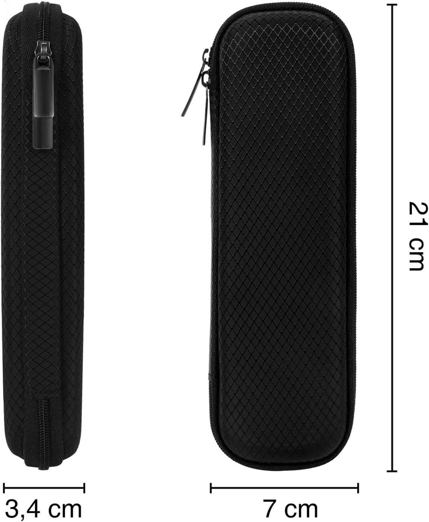 Federmäppchen Hart Eva Stift Etui stoßfest Schlamperbox Schwarz