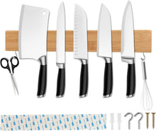 Messerleiste Bambus Magnet 40cm selbstklebend utensilien Werkzeug