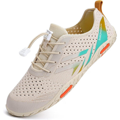 Aqua Schuhe Damen Herren Schnell Trocknend Beige Orange