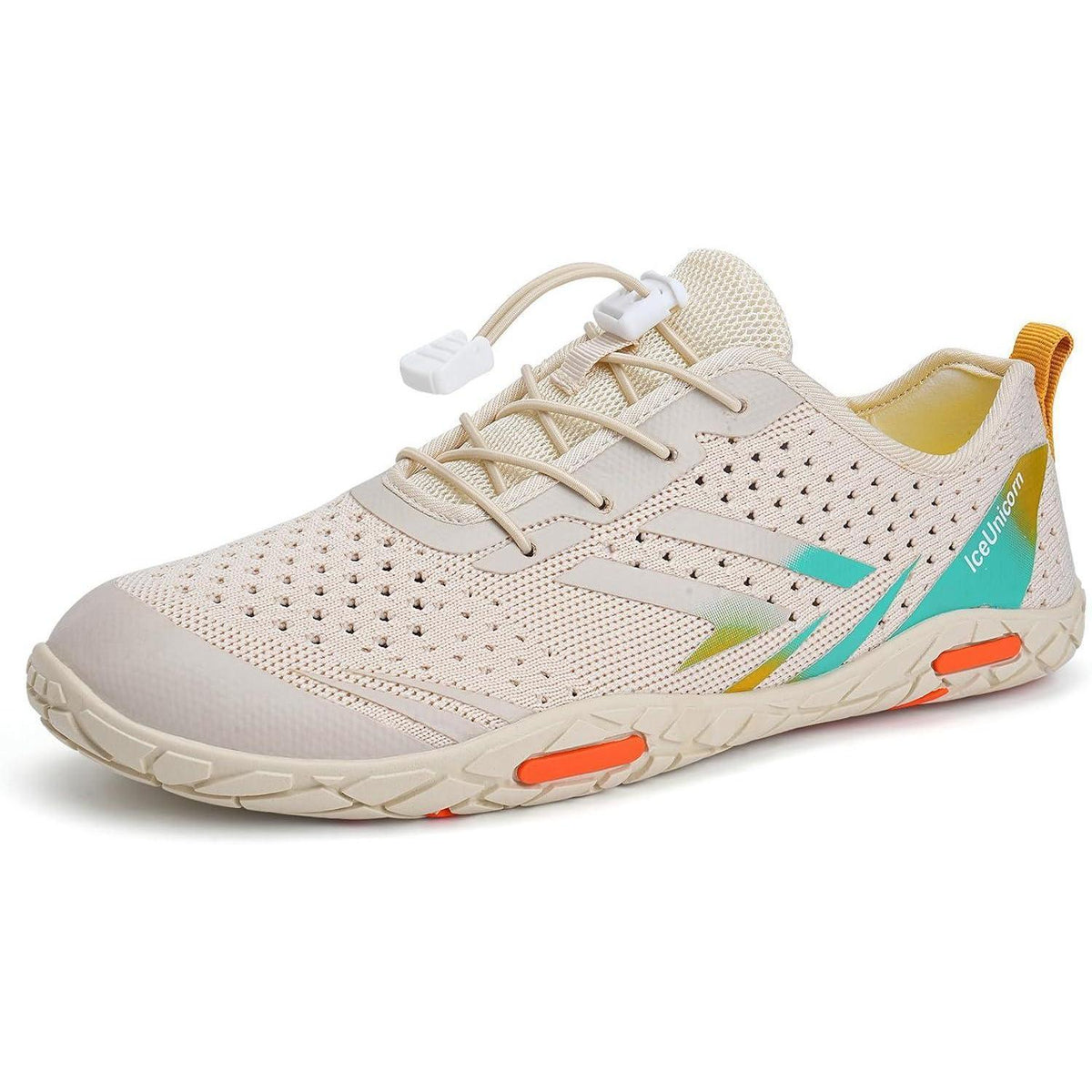 Aqua Schuhe Damen Herren Schnell Trocknend Beige Orange