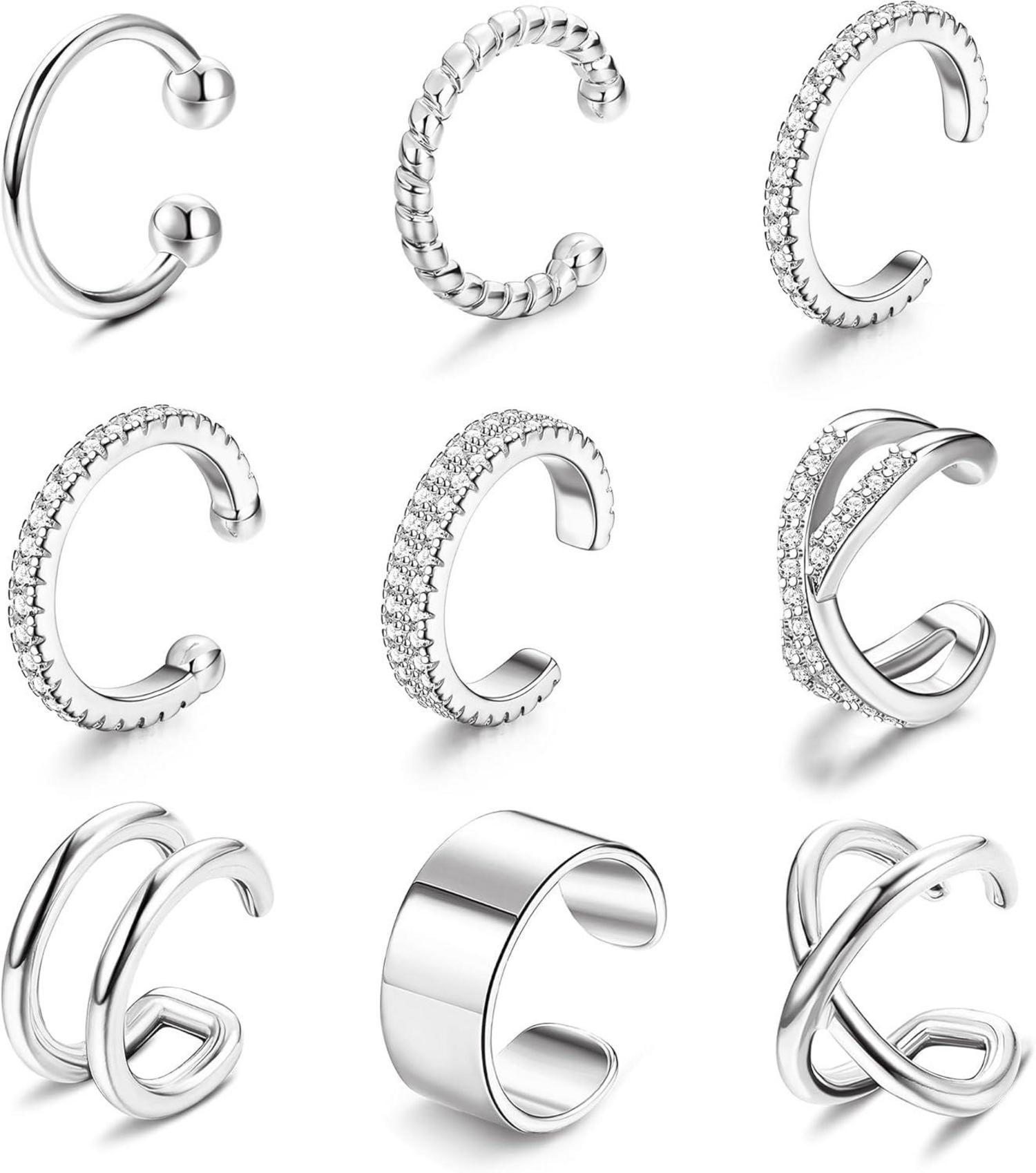 Ear Cuff Set Nicht Durchstochen 18 Karat Vergoldet Gold Ohrmanschette