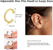 Finrezio 9 Stücke Ear Cuff Set 18 Karat Vergoldet Ohrklemmen
