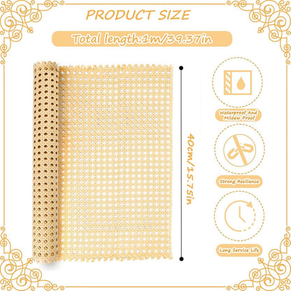 QGGTQG Rattan Gurtband 40x100cm Wiener Geflecht Stuhl Möbel