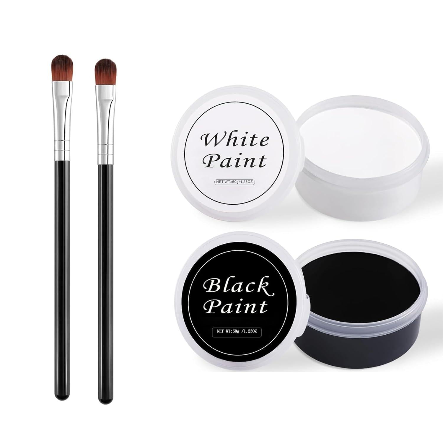 Halloween Bodypainting Make Up Set Schwarz