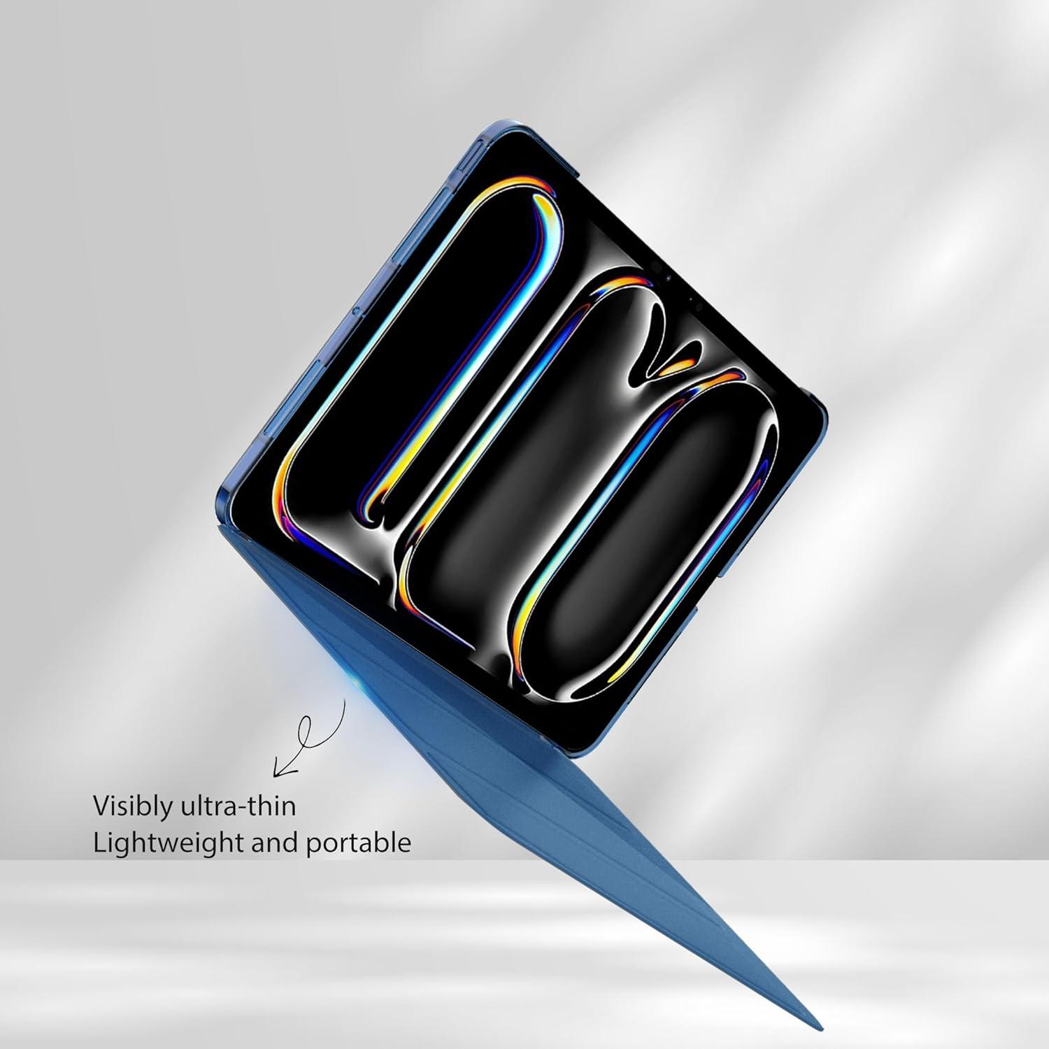 iPad Pro 11 Zoll (2024) Hülle Meeresblau Ultra Dünn Cover