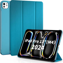 Hülle für iPad Pro 11 Zoll M4, Ultra Dünn Matt Cover Pfauenblau